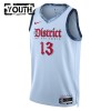 Camiseta Niños Washington Wizards Poole 2024-25 Jordan Nike City Edition Azul Swingman